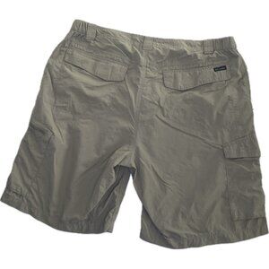 COLUMBIA Mens Cargo Shorts Khaki Nylon 42” 10L XL